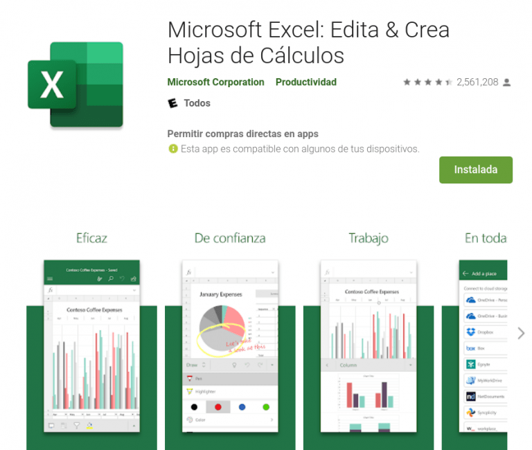 Aplicaciones De Excel Para Android Apps Para Hojas De Cálculo Gratis 0220